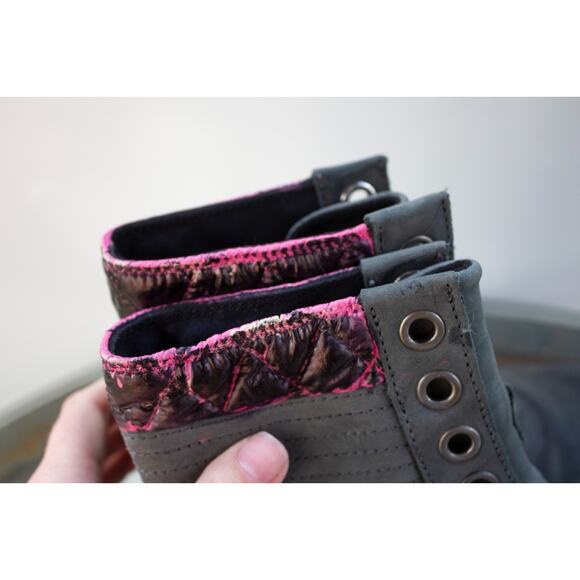 Sorel Boots Quilted Lexie Wedge Winter Snow NL3046-052 Gray Leather Lace Up SZ 7 - Picture 10 of 11